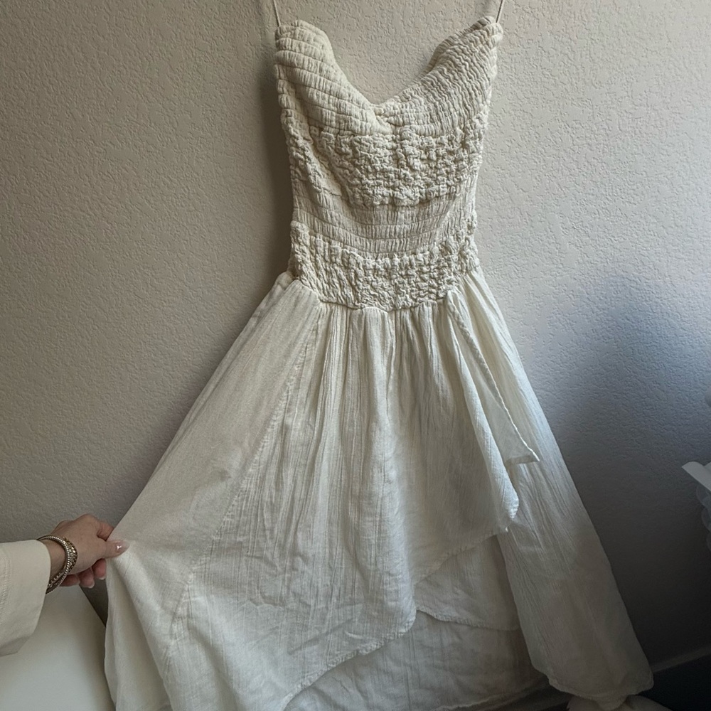 Free People Cream Midi Dress